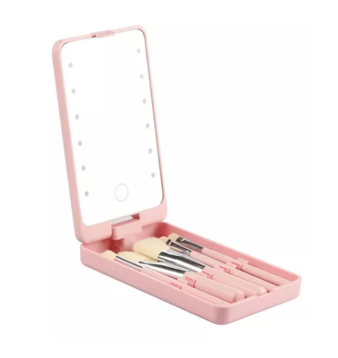 LuminaKit Espejo de Maquillaje 360° con Luz