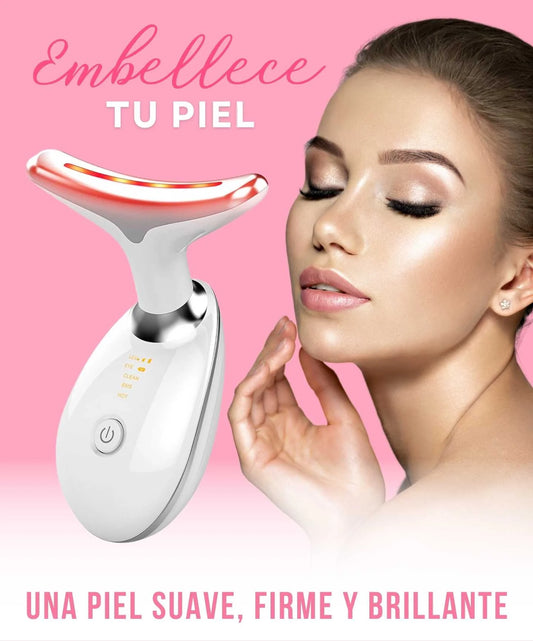 LumiLift™ – Masajeador Reafirmante de Cuello y Rostro con Calor 3D